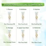 Mamaearth Rice Facial Kit With Rice Water & Niacinamide for Glass Skin - 60 g | Salon-Like Glowing Skin in 6 Easy Steps | Improves Skin Texture | Instant Glow | Suitable for all skin types - Fast UK Delivery - Image 4