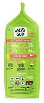 WickedGud Masala Noodles (207gm x 2) No Maida | No Oil | No MSG | High Protein | High Fibre | Cholesterol Free - Fast UK Delivery - Image 5