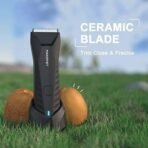 MANSPOT Electric Groin Hair Trimmer, Ball Trimmer/Shaver, Replaceable Ceramic Blade Heads, Waterproof for Wet/Dry Use, Standing Recharge Dock, 90 Minutes Shaving After Fully Charged - Fast UK Delivery - Image 3