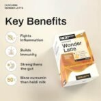 Ace Blend Curcumin WONDER LATTE | 5 Serves | Turmeric Extract | Bio Piperine | Cinnamon Flavour | High Immunity | Anti inflammation | Brain & Gut Health. Relish Cold/Hot - Fast UK Delivery - Image 6
