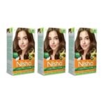 Nisha Cream Hair Color (Pack of 3, Light Brown) Fast Shipping to USA & Canada - Image 2