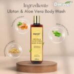 Deewal Ubtan & Aloe Body Wash - Exfoliating & Hydrating Cleanser for Radiant Skin | Natural Skincare | Brightens & Softens | Sulfate-Free - 200ml - Fast UK Delivery - Image 4
