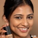 Ruby's Organics Liquid Foundation for Face Makeup - Waterproof, Full Coverage Blendable, Long Lasting, Matte Finish and Poreless, Normal to Oily Skin, Vegan, Paraben and Silicon-Free, Shade M02, 30 ml - Fast UK Delivery - Image 3