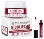 Bella Vita Organic Kiss-Proof 4.5 ml 18-hr Stay Waterproof Intense Moisturisation Pink Pout NicoLips Lip Scrub Balm Brightening Dark Lips for Dry Lips/Smoker/Chapped Lip - Fast UK Delivery - Image 2