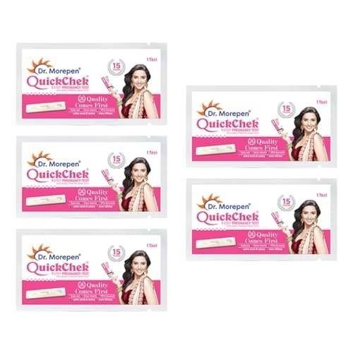 uk417nHod71iL-1-1.jpg DR. MOREPEN Quickchek Advance Pregnancy Test Kit - No Dropper Required, Digital Pregnancy Test Kit Pack of 5 - Fast UK Delivery - Image 1