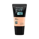 Maybelline New York Liquid Foundation, Matte & Poreless, Full Coverage Blendable Normal to Oily Skin, Fit Me, 220 Natural Beige, 18ml - Fast UK Delivery