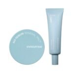 Innisfree No-Sebum Mineral Pact 8.5g & Innisfree No-Sebum Blur Primer 25ml |Smooth Pore Coverage Combo - Fast UK Delivery