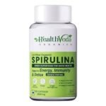 HEALTH VEDA ORGANICS PRIVATE LIMITED Plant Based Spirulina, 2000 mg | 120 Veg Capsules I Supports Weight Management & Boosts Immunity | For both Men & Women - Fast UK Delivery