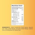 Farmley Snack Mix Dry Fruits, 160 gram I Tropical Savoury I Cashews | Almonds I Blueberries I Cranberries | Pista | Mango Corn Nuts I Papaya | Black Raisins | Healthy Snacks, (Pack of 1) - Fast UK Delivery - Image 7