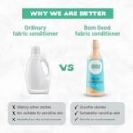 Born Good Plant Based Japanese Cypress Fragrance Fabric Conditioner (Softener) Biodegradable, Non-Toxic And Eco-Friendly - 1 Ltr (Pack of 1) - Fast UK Delivery - Image 4
