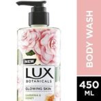 Lux Botanicals Glowing Skin Body Wash with Gardenia & Honey Extracts for Women, 100% Natural Extracts, Moisturizing & Gentle Shower Gel for Smooth & Nourished Skin, Floral Fragrance, No Parabens, 450 ml - Fast UK Delivery - Image 3