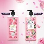 Lux Body Wash Soft Skin French Rose & Almond Oil Super Saver XL Pump Bottle with Long Lasting Fragrance, Glycerine, Paraben Free, Extra Foam, 750 ml - Fast UK Delivery - Image 4
