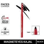 FACESCANADA Ultimepro Hd Deep Black One Stroke Pencil Kajal 1.4G & Magneteyes Kajal - Black, 0.35G, Matte Finish - Fast UK Delivery - Image 7