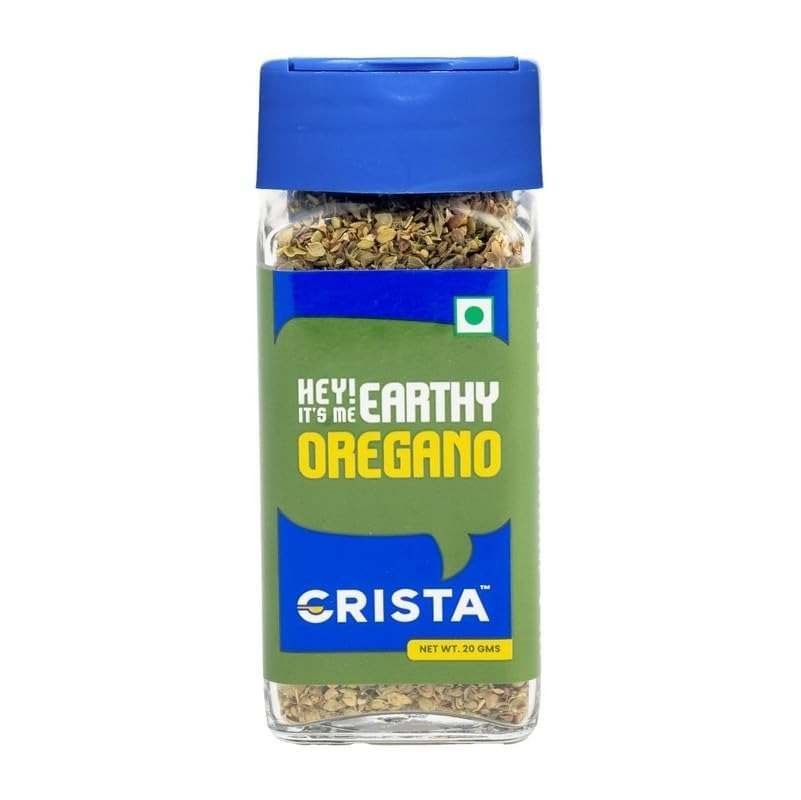 uk4194U13JttL-1-1.jpg CRISTA 20 gms Earthy Oregano | Oregano seasonings for Pizza, Pasta, Salads | Zero added Colours, Fillers, Additives & Preservatives - Image 1