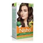 Nisha Cream Hair Color Dark Brown, Permanent Hair Colour for Women Men, No Ammonia, Ultra Soft Deep Shine, 100% Grey Coverage, 3.0 Dark Brown Hair Colour (60gm+60ml+18ml) - Fast UK Delivery - Image 2