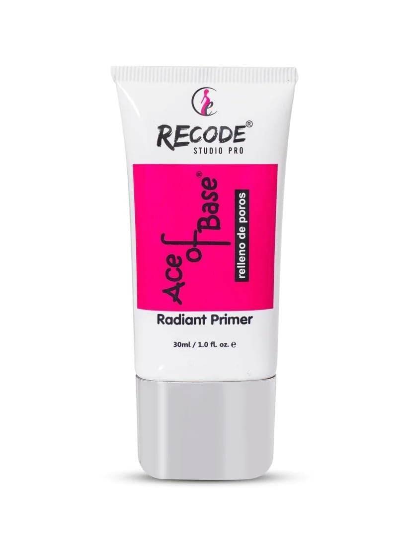 uk419SicH0UcL-1-1.jpg Recode Ace of Base Radiant Primer for Face Makeup 30ml | Shimmery Finish |Applicable on all skin types | Blurs Fine Lines, Wrinkles & Pores - Fast UK Delivery - Image 1