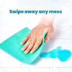 Koparo Natural Cellulose Based Sponge Wipe - Pack of 5 | 100% Bio-degradable, Durable & Lint-Free, Reusable and Washable | Kitchen/Microwave/Referigerator/and Home Cleaning | 13X Absorption | XL Size - Fast UK Delivery - Image 4