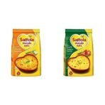 Saffola Masala Oats, Tasty Evening Snack, Classic Masala, 500g & Saffola Masala Oats, Tasty Evening Snack, Veggie Twist, 500g - Fast UK Delivery - Image 2