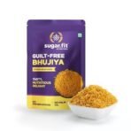 Sugar.Fit Active Guilt-Free Bhujiya,100% Roasted, No Palm Oil, Sugar-Free, High Protein, Low GI Snack for diabetes, Crunchy Flavour, High Protein, Low GI Bhujia 150 gm (Pack 1) - Fast UK Delivery - Image 2