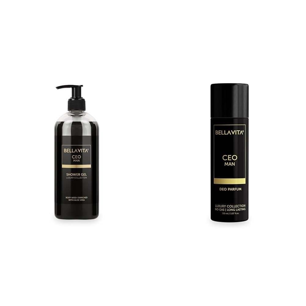 uk41AGUyxkR0L-1.jpg Bella Vita Luxury CEO MAN Body Wash Refreshing Shower Gel for Deep Cleansing Hydrating & Moisturising Skin with Aloe Vera & Charcoal Powder 500 Ml CEO MAN Body Parfum - Fast UK Delivery - Image 1