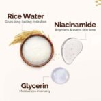 Mamaearth Rice Dewy Bright Light Moisturizing Cream with Rice Water & Niacinamide for Glass-Skin 200g |For Face, Hands & Body | 24H Long-lasting Moisturization | Non-Greasy Quick Absorbing, All SkinTypes - Fast UK Delivery - Image 6