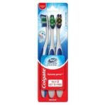 Colgate 360 Whole Mouth Clean Toothbrush-3Pcs-Manual, Adult, Multicolor - Fast UK Delivery - Image 2