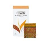 Newby Black Tea & Ginger Tea Bags | 25 Counts | Refreshing Taste of Spicy Ginger & Citrusy Lemon, Enjoy With & Without Milk | 50 gm - Fast UK Delivery - Image 2