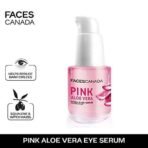 FACESCANADA Pink Aloe Vera Fresh Eyes Serum For Under-Eye Care, 15ml | Squalene, Witch Hazel & Quinoa Extracts | Anti-Ageing, Brightening & Intense Hydration | Helps Reduce Puffy Eyes & Dark Circles - Fast UK Delivery - Image 3