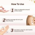 Mamaearth Rice Dewy Bright Light Moisturizing Cream with Rice Water & Niacinamide for Glass-Skin 200g |For Face, Hands & Body | 24H Long-lasting Moisturization | Non-Greasy Quick Absorbing, All SkinTypes - Fast UK Delivery - Image 7