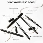 SUGAR Cosmetics Arch Arrival Brow Definer | Brow Pencil with Spoolie | Lasts Upto 12hrs | Pigmented Eyebrow Pencil | Long Lasting & Natural Finish | 3.5gm - 04 Felix Onyx - Fast UK Delivery - Image 4