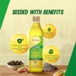 Saffola Cold Pressed Multi-Source Oil | Groundnut Oil & Sesame Seed Oil | Helps Lower Cholesterol, Make Easy-To-Digest Food | 1L Pet Bottle - Fast UK Delivery - Image 7