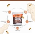 Beanut High Protein Dark Chocolate Peanut Butter Crunchy - 1kg Jar, 100% Pure Roasted peanuts, Gluten & Cholesterol Free, Vegan, High in Protein, Nut Butter, Peanut Butter - Fast UK Delivery - Image 4