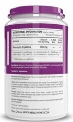 Healthyhey Nutrition N-Acetyl L-Cysteine (NAC) - Non-GMO - Gluten Free -Pack of 120 Veg. Capsules - Fast UK Delivery - Image 3