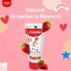 Colgate Toothpaste For Kids (3-5 Years), Natural Strawberry Flavor, Cavity Protection Tooth Paste, With 0% Artificial Flavors, Preservatives, Sweeteners & Colors - 80 Gram Tube - Fast UK Delivery - Image 7