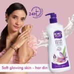 BoroPlus Doodh Kesar Body Lotion | Ayurvedic | 24 hrs Moisturisation | For Soft Glowing Skin | With Vitamin E |No Parabens|600ml - Fast UK Delivery - Image 4