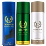 DENVER Hamilton, Imperial & Sporting Club Goal - 200ML Each (Combo Pack of 3 | Long Lasting Deo Body Spray for Men) - Fast UK Delivery - Image 2