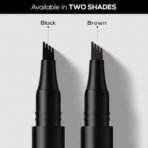 RENEE Browfill Eyebrow Pen- Black, Waterproof & Smudge-proof, One Swipe Application with Micro Precision, Natural & Long-lasting Finish, For Denser & Fuller Eyebrows, Easy to use, Cruelty-free - Fast UK Delivery - Image 6