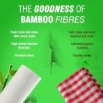 Beco Reusable Bamboo Kitchen Towel/Tissue Roll (Reusable upto 2000 times)- 20 sheets|Soft & Highly absorbent| Ecofriendly-No Trees Cut| Better alternative to Paper Tissue Roll - Fast UK Delivery - Image 5
