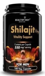 HealthyHey Nutrition Shilajit with Safed Musli, Tribulus and Ashwagandha -100 Vegetable Capsules - Fast UK Delivery - Image 2