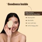 The Bath Store Solid Soap Bars | Refreshing Bathing Soaps | Tan Removal Soap | Soft & Smooth for Men & Women | Skin Whitening Soap | For All Skin Types | Pack of 4 - Fast UK Delivery - Image 4