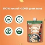 CURRYiT Preservative Free Ginger Paste 150gm | Thick & Coarse | Ready to Cook Adrak Cooking Paste| Fresh & Pure | Organically Processed Ginger paste (Pack of 3) - Fast UK Delivery - Image 5