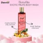 Deewal Exotic Fruit Body Wash - Invigorating & Nourishing Cleanser for Fresh, Supple Skin | Natural & Organic Skincare | Sulfate-Free | 200ml - Fast UK Delivery - Image 5
