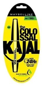 Maybelline New York Colossal Kajal Pencil, Black, 0.35G, Opaque Finish - Fast UK Delivery - Image 2
