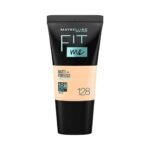 Maybelline New York Liquid Foundation, Matte & Poreless, Full Coverage Blendable Normal to Oily Skin, Fit Me, 128 Warm Nude, 18 ml - Fast UK Delivery
