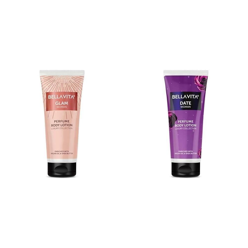 uk41Dz5lO0JML-1.jpg Bella Vita Luxury Glam Woman Perfume Body Lotion 200 Ml Date Woman Body Perfume Lotion for Nourishing, Hydrating, Soft, Supple,Healthy Skin with Argan Oil and Shea Butter 200 ml - Fast UK Delivery - Image 1