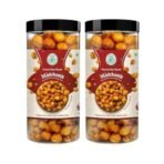 H&H HEALTH & HYGIENE Roasted Chat Masala Makhana Sourced Directly Healthy Snack Fox Nuts | Lotus Puffs | Rich in Calcium | Maintains Weight | Fit for Fasting(Makhana) (100g, Chaat Masala Pack Of 2) - Fast UK Delivery - Image 2