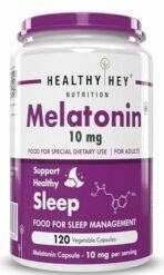 HealthyHey Nutrition Melatonin 10mg, Pack of 120 vegetable capsules - Promotes Sleep and Relaxation (10mg) - Fast UK Delivery - Image 2