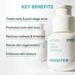 Innisfree Retinol Cica Repair Ampoule 30ml with Hyaluronic Acid, Reduces Skin Blemishes and improves skin elasticity, Korean Face Serum - Fast UK Delivery - Image 4