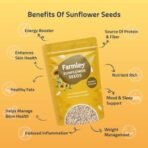 Farmley Sunflower Seeds 200 gram I Sunflower Seeds for Eating | Diet Food | Healthy Snack | Raw seeds | Weight management | Source of Antioxidants Pack of 1 - Fast UK Delivery - Image 5
