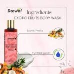 Deewal Exotic Fruit Body Wash - Invigorating & Nourishing Cleanser for Fresh, Supple Skin | Natural & Organic Skincare | Sulfate-Free | 200ml - Fast UK Delivery - Image 4